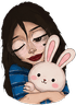 mommyhaniCuteBunny twitch emote