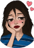 mommyhaniBlushing twitch emote