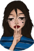 mommyhaniSilence twitch emote