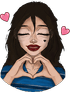 mommyhaniHeartHands twitch emote
