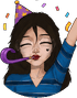 mommyhaniPartyTime twitch emote