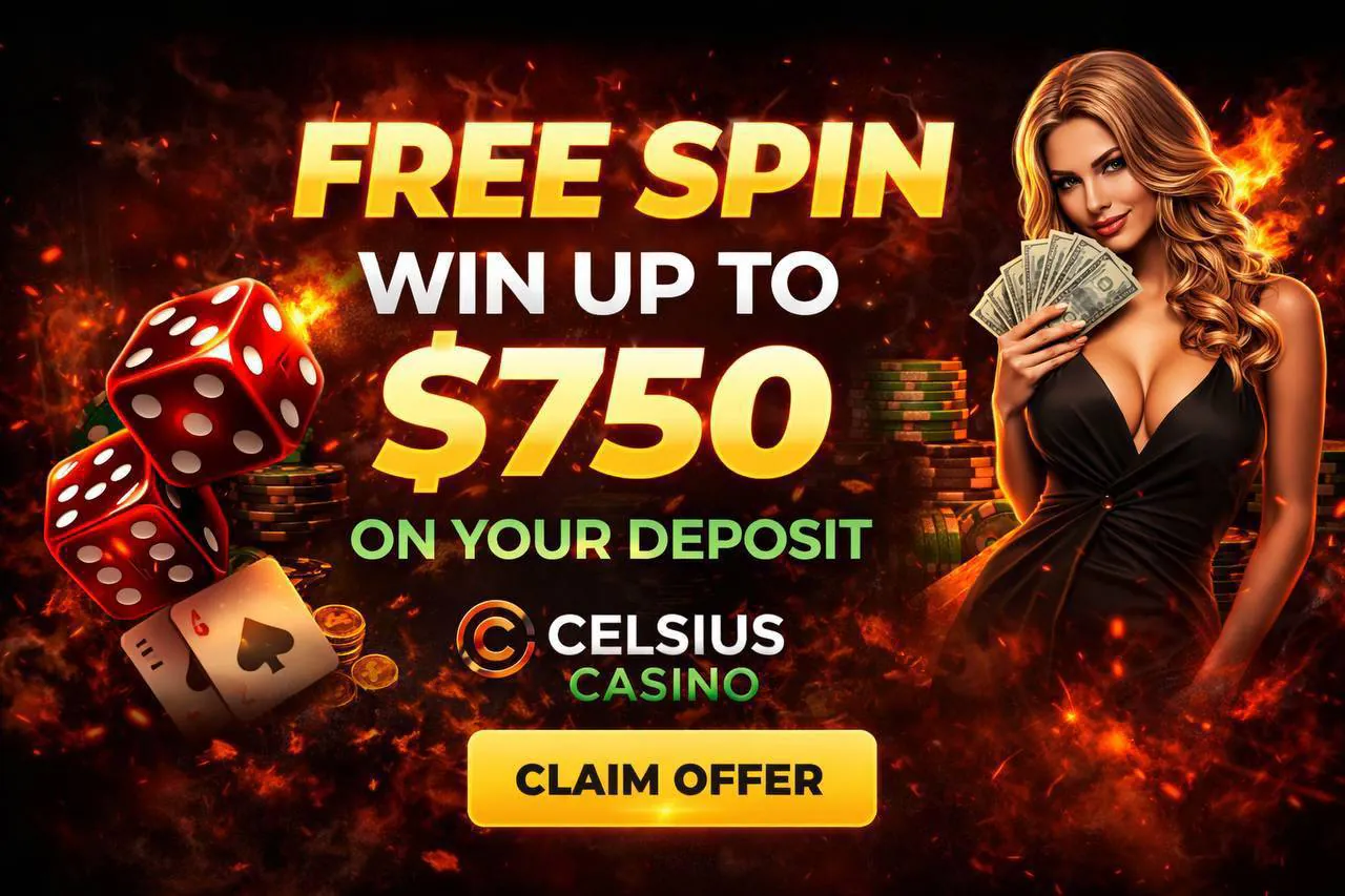 Interface des tours gratuits Celsius Casino