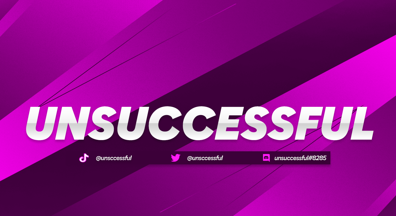 Kick banner for @unsuccessful