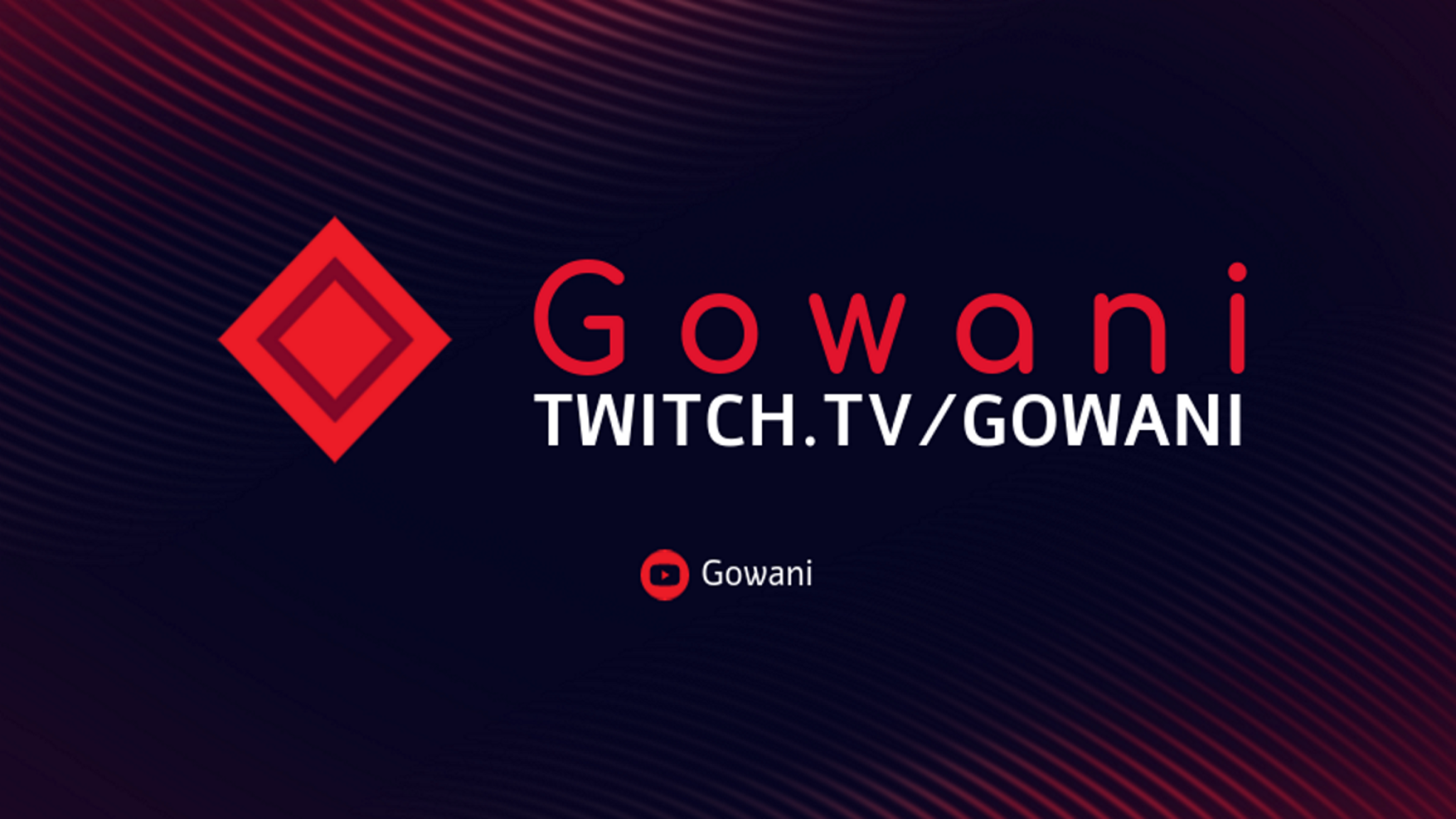 Kick banner for @gowani
