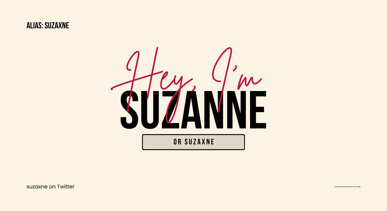 Kick banner for @suzanne