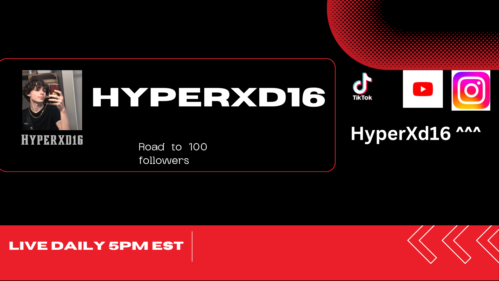 Kick banner for @hyperxd16