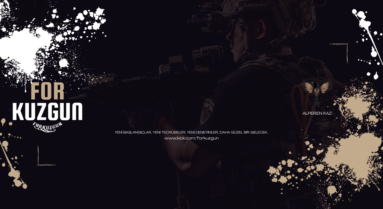 Kick banner for @forkuzgun