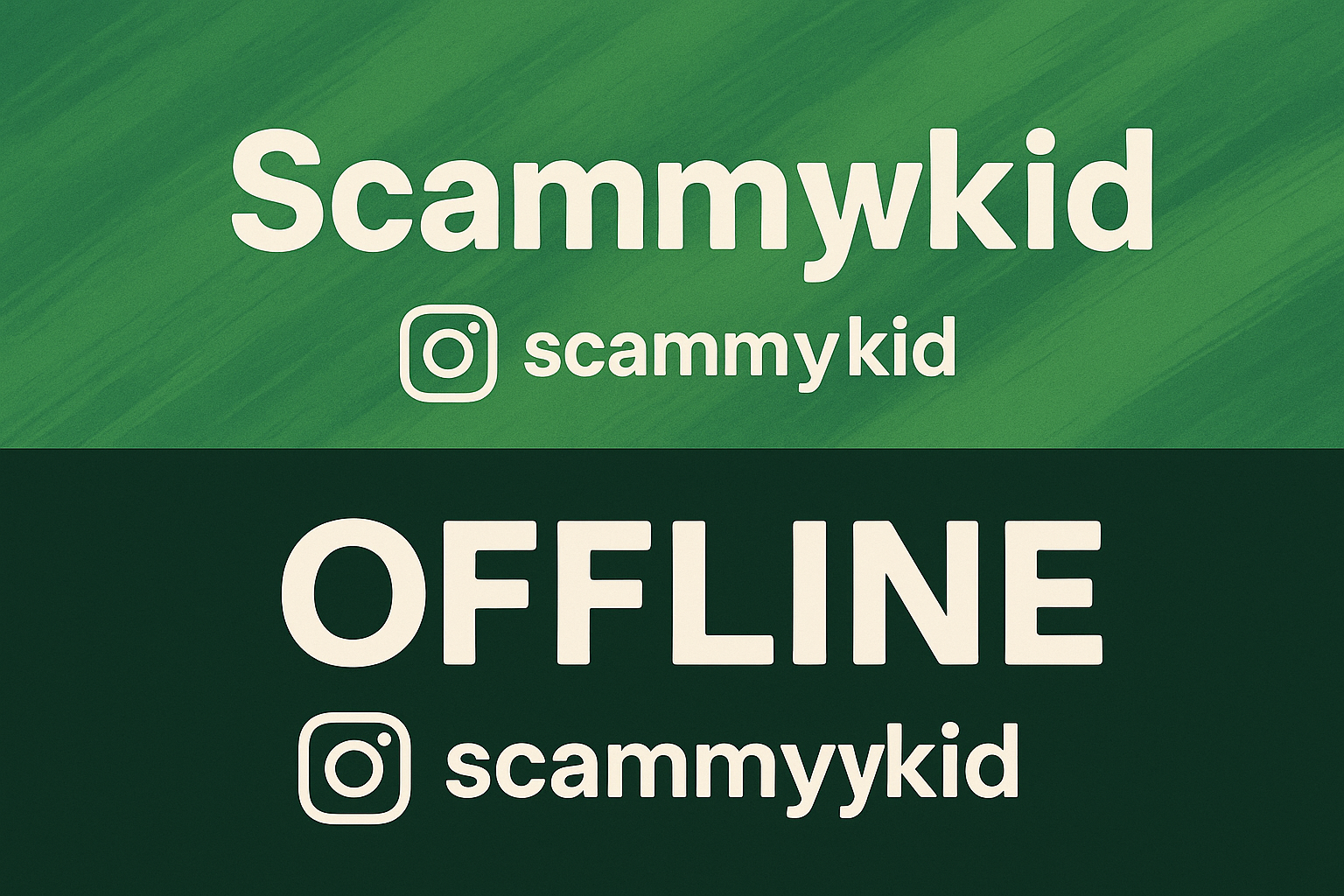 Kick banner for @scammykid
