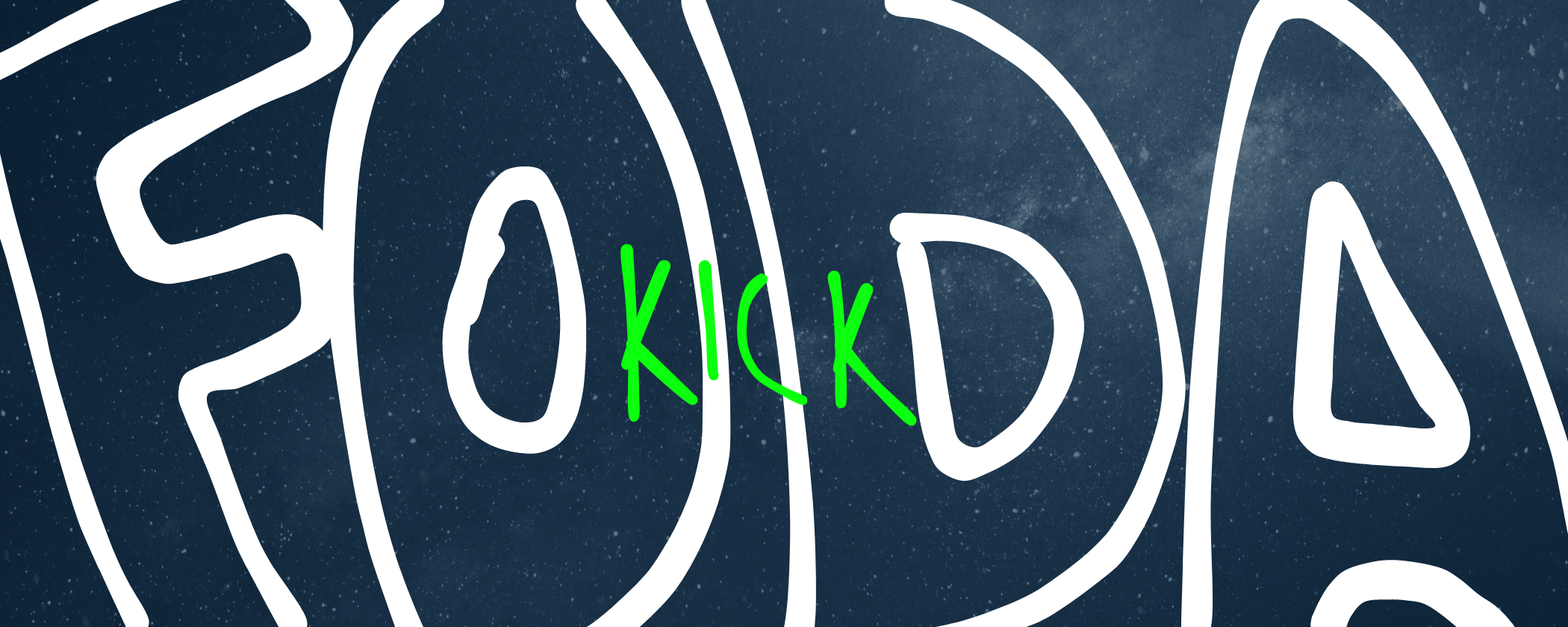 Kick banner for @foda