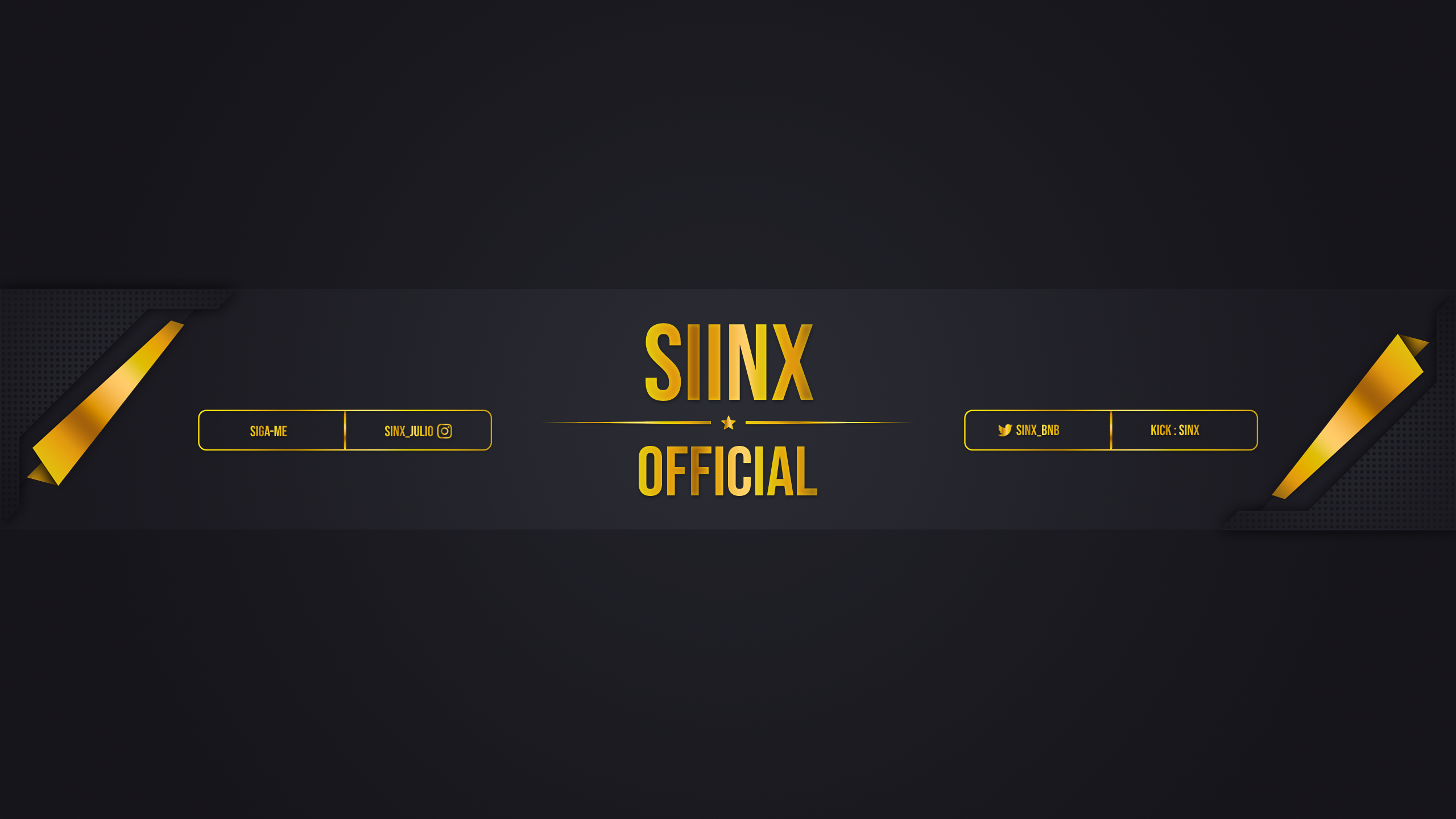 Kick banner for @siinx