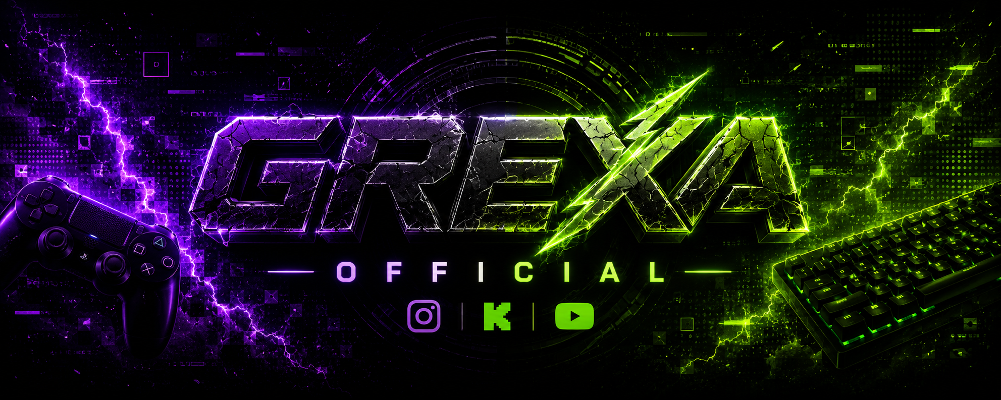 Banner do canal Kick